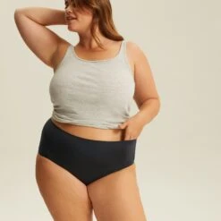 Culotte Très Haute One Size Noir JUST ONE MICRO -Soutiens-gorge Soldes BL04600 030 WEB 3