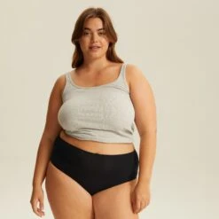 Culotte Très Haute One Size Noire JUST ONE COTON -Soutiens-gorge Soldes BL04601 030 WEB 3