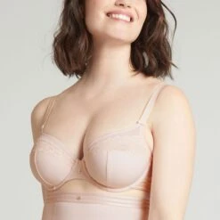 Soutien-gorge Emboîtant Avec Armatures Beige Rosé Just Perfect -Soutiens-gorge Soldes BL14464 048 WEB 1