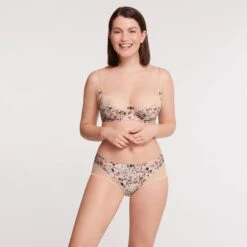 Soutien-gorge Emboîtant Avec Armatures Beige Imprime Marbella -Soutiens-gorge Soldes BL14494 9K4 WEB 3