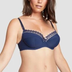 Soutien-gorge Emboîtant Avec Armatures Marine Sydney Pure 8 Soutien-gorge Emboîtant Avec Armatures Marine Sydney Pure -Soutiens-gorge Soldes BL14563 021 WEB 1