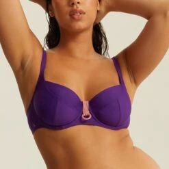 Haut De Maillot Avec Armatures Violet MADDELANA -Soutiens-gorge Soldes BS34416 082 WEB 11