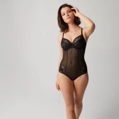 Body Avec Armatures Noir Versailles -Soutiens-gorge Soldes CL62004 030 WEB 3